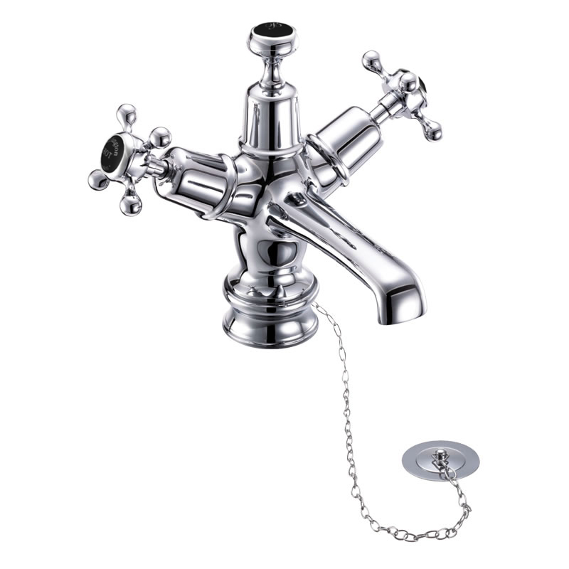 Claremont Regent basin mixer with plug and chain waste